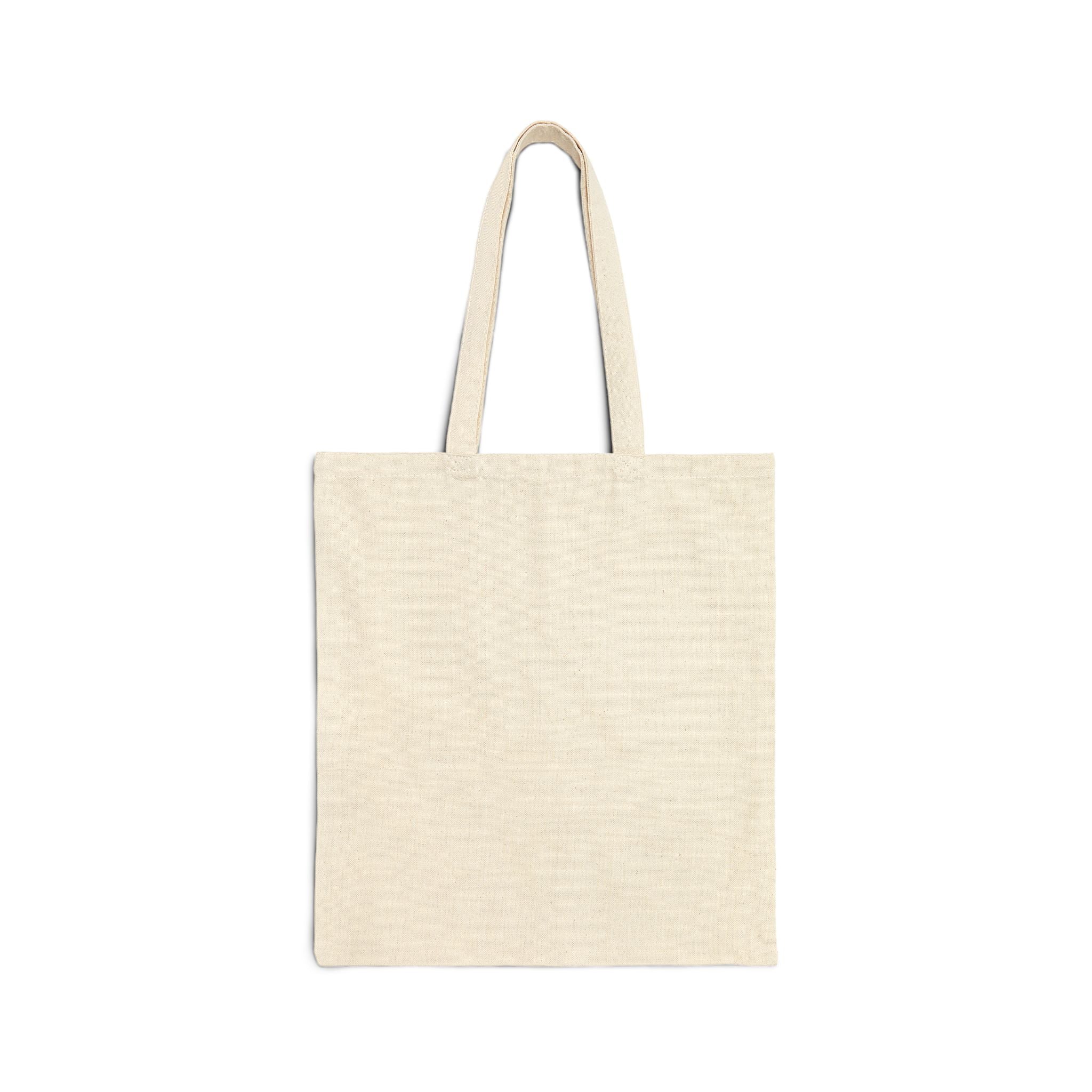 Canvas Tote Bag — Intertwined Hearts Ribbon Design (Awareness & Love)